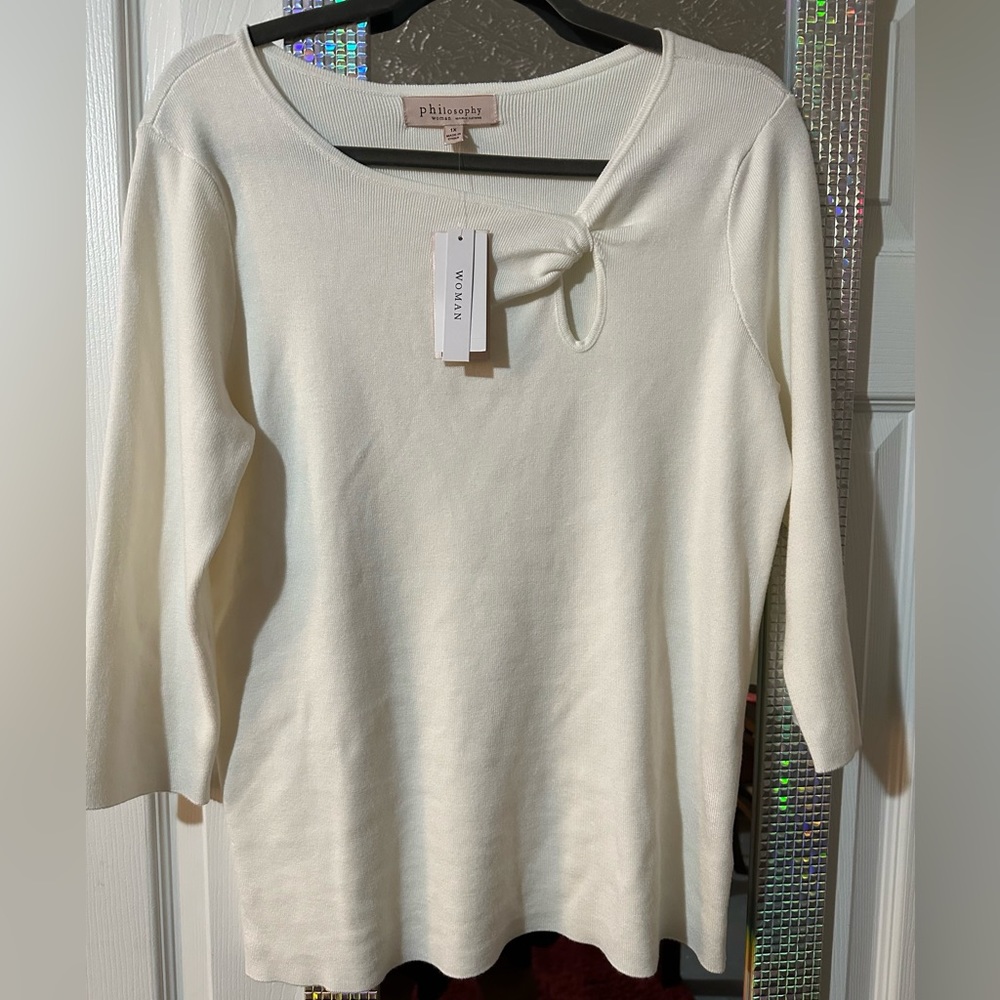Macy’s Philosophy pull over fitted sweater